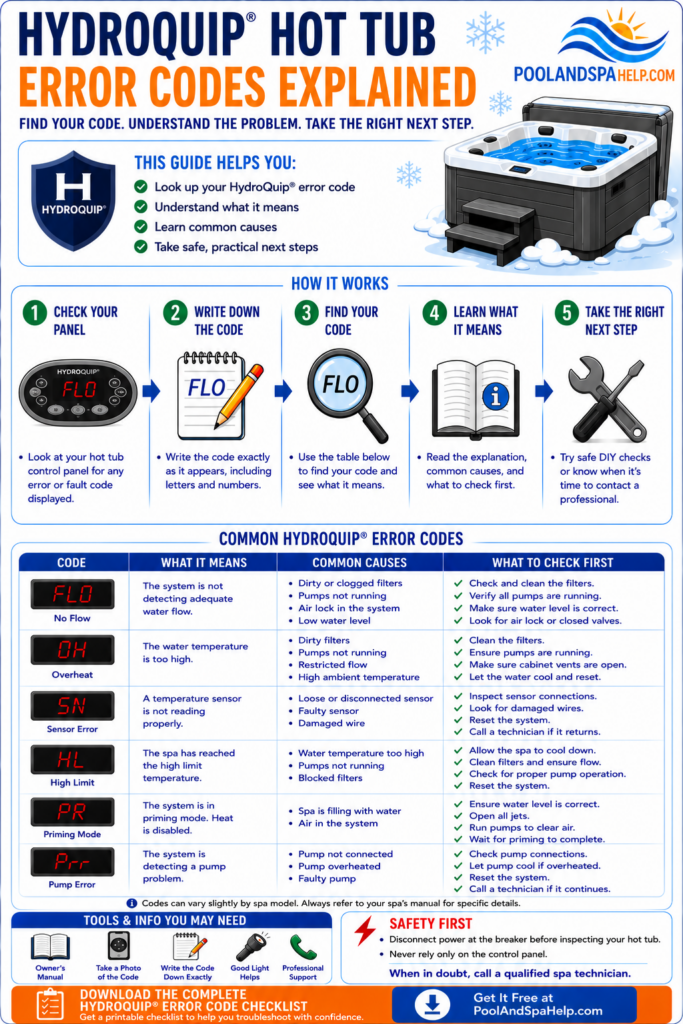 Hydroquip error codes